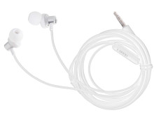 Ikonka Art.KX5323 L-BRNO 3.5mm wired jack earphones white