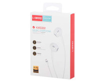 Ikonka Art.KX5322 L-BRNO Lightning wired earphones white
