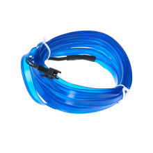Ikonka Art.KX4955_1 LED aplinkos apšvietimas automobiliui / automobilio USB / 12V juosta 5 m mėlyna