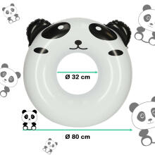 Ikonka Art.KX4919_2 Vaikiškas plaukimo žiedas 80 cm panda