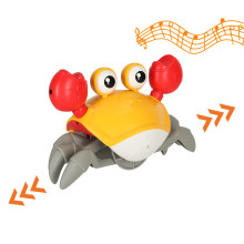 Ikonka Art.KX4896 Interactive crab crawler with sound yellow
