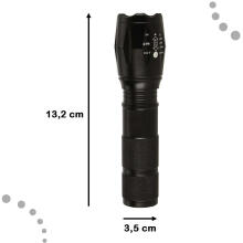 Ikonka Art.KX4829 Taktinis karinis LED galios USB žibintuvėlis