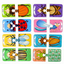Ikonka Art.KX4756 MUDUKO Baby Dėlionė Draugauk su vabzdžiais Ecopuzzles dviejų dalių 18m+