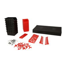 Ikonka Art.KX4716 Workshop organizer garage wall tool board shelves holders hooks hangers containers 48x21x1 cm