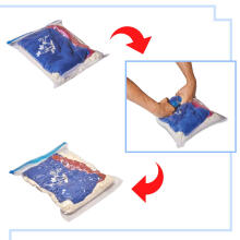Ikonka Art.KX4588 Vacuum roll bags for clothes 9 pieces 3 sizes 35x50cm, 40x50cm, 50x70cm