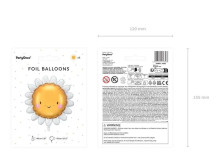 Ikonka Art.KX4575 Folijos balionas Saulė 70cm