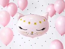 Ikonka Art.KX4572 Folijas balons Kitty rozā 48cm x 36cm