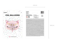 Ikonka Art.KX4572 Folijos balionas Kitty rožinė 48cm x 36cm