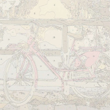 Ikonka Art.KX4497_6 Gleznošana pēc skaitļiem 50x40cm velosipēdi