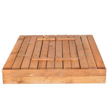 Ikonka Art.KX4494 Closable impregnated wooden sandbox 150x150cm