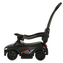 Ikonka Art.KX4413 Automobilinis vežimėlis su garsu ir šviesomis, juodas
