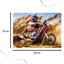 Ikonka Art.KX4377 CASTORLAND Dėlionė 300 dalių Dirt Bike Power - Motociklininkas 8+