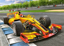 Ikonka Art.KX4372 CASTORLAND Puzzle 60 pieces Racing Bolide on Track - Racing Car 5+