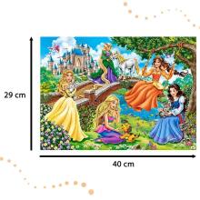 Ikonka Art.KX4371 CASTORLAND Dėlionė 70 dalių Princesės sode - Princesės sode 5+