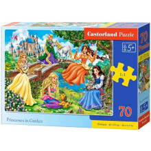 Ikonka Art.KX4371 CASTORLAND Puzzle 70 gabaliņi Princeses dārzā - Princeses dārzā 5+