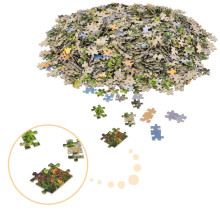 Ikonka Art.KX4364 CASTORLAND Puzzle 2000 elementi Rīta ziedi - ainava 92x68cm