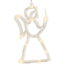 Ikonka Art.KX5246_4 LED pakabukai Kalėdų dekoracijos angelas 49cm 10 LED