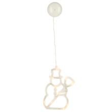 Ikonka Art.KX5246_6 LED pakabinamas apšvietimas Kalėdų dekoracijos sniego senis 49cm 10 LED
