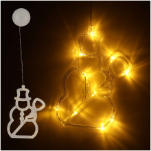 Ikonka Art.KX5246_6 LED pakabinamas apšvietimas Kalėdų dekoracijos sniego senis 49cm 10 LED