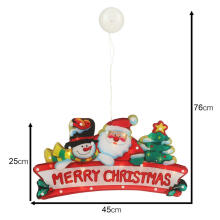 Ikonka Art.KX4354 LED Kalėdų pakabukas lemputės Linksmos Kalėdų dekoracijos 45cm