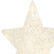 Ikonka Art.KX4353 Ziemassvētku rotājums stāvoša zvaigzne 39cm 10LED silti dzeltena ar akumulatoru
