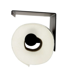 Ikonka Art.KX4323 Toilet paper holder with shelf black