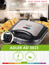 Ikonka Art.KX4203 Adler AD 3015 sandwich toaster