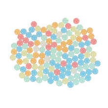 Ikonka Art.KX4085_1 Hydrogel hydrogel balls for rifle pistol multicolour 550pcs. 7-8mm