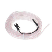 Ikonka Art.KX4955_2 LED aplinkos apšvietimas automobiliui / automobilio USB / 12 V juosta 5 m balta