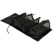 Ikonka Art.KX4107_1 Folding cosmetic bag travel detachable roll-up 4in1 large capacity portable black