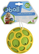 Oball Flex&Stack baby ball 10 cm Art.11726 Сгибающийся мячик c погремушкой