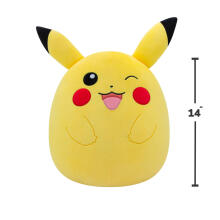 SQUISHMALLOWS Pokemon pliušinis žaislas Winking Pikachu, 35 cm