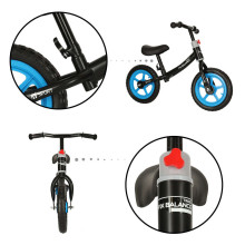 Ikonka Art.KX4544 Triratis Fix Balance krosinis dviratis juodos ir mėlynos spalvos