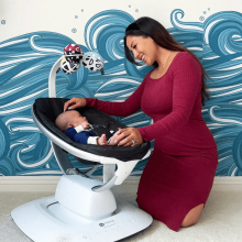 4moms MamaRoo 5.0 Infant Seat Art.158379 Classic Black