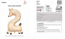 Ikonka Art.KX4535_6 Folijos balionas su skaičiumi "2" - Saren 50x88 cm