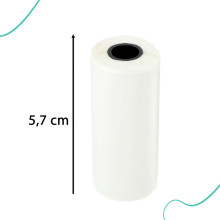 Ikonka Art.KX4215 Termiskā pašlīmējošā papīra ruļļi mini printerim 5.7cmx4.5m 5 gab.