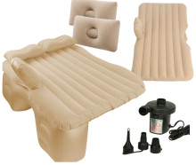 Ikonka Art.KX7579_1 Car bed mattress inflatable + pump beige