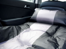 Ikonka Art.KX5300 Inflatable mattress car bed 180x120cm black