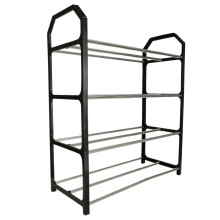 Ikonka Art.KX4342 Shoe rack shelf rack 4 tier black