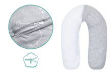 Fillikid Nursing pillow Art.407-77 Safari Grey Многофункциональная подушка для беременных и кормящих (190 cm)