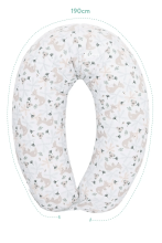 Fillikid Luxe Nursing pillow Art.519-75 Kengaroo Daudzfunkcionālais pakaviņš (190 cm)