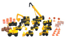 CAT celtniecības transportlīdzekļu komplekts ar piederumiem Little Machines Mega Set, 83337