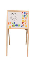 Ikonka Art.KX3732 Magnetic double-sided chalkboard + letters chalk sponge marker