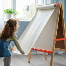 Made in Sweden Art.304.889.66 Big Wooden doubble sided kids Chalk board aukštos kokybės medinė piešimo lenta „Molbertas“