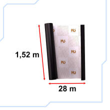 Ikonka Art.KX10167 Foil roll matt black 1,52x28m