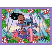 TREFL STITCH 4 dėlionių rinkinys „Lilo&Stitch“