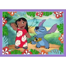 TREFL STITCH 4 dėlionių rinkinys „Lilo&Stitch“
