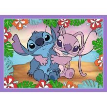 TREFL STITCH 4 dėlionių rinkinys „Lilo&Stitch“