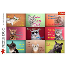 TREFL puzzle Funny cats 1500 pcs