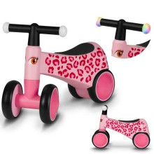 Lionelo Sammy Art.159723 Pink Rose   Bērnu četrriteņa līdzsvara velosiopēds/ skrējritenis